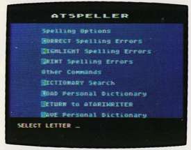 ATSPELLER for AtariWriter Image