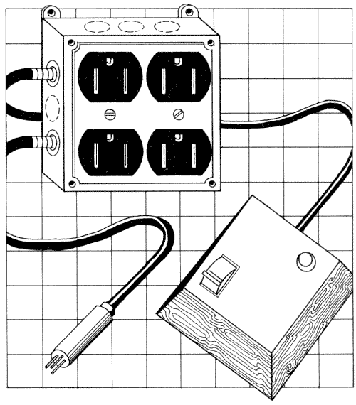 Desk Switched Outlet Box