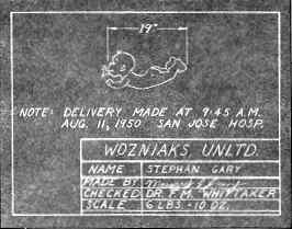 Wozniak's birth announcement